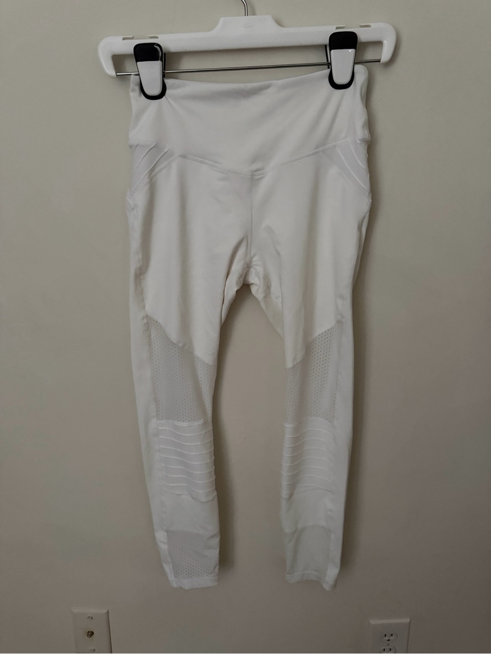 Born Primitive White High-Waist Mesh Panel Leggings